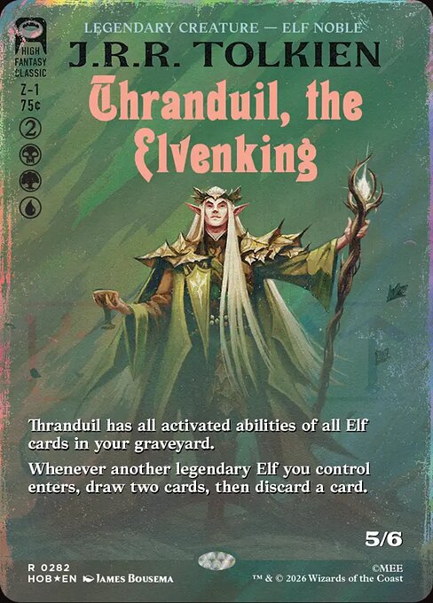 Thranduil, the Elvenking — The Hobbit #282, art by James Bousema