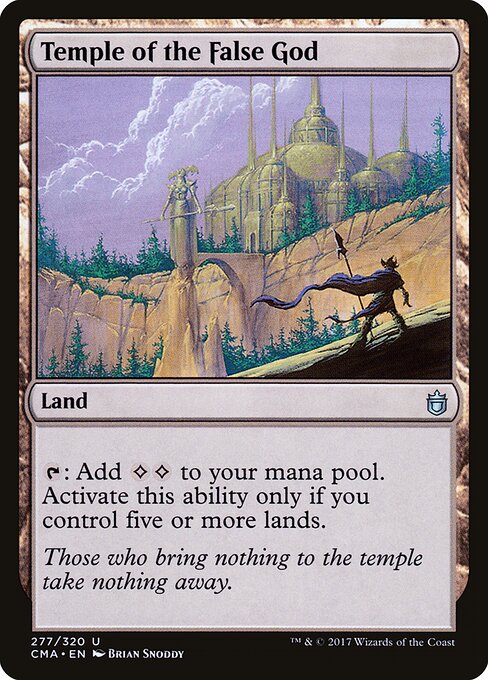 Temple of the False God — Commander Anthology #277, art by Brian Snõddy