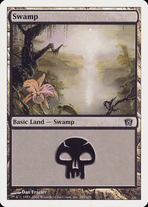 Swamp — Eighth Edition #341, art by Dan Frazier