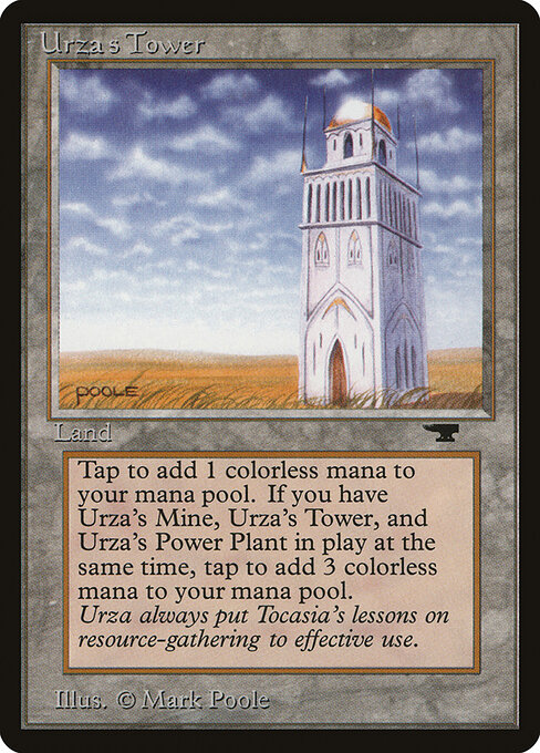 Urza's Tower — Antiquities #85c, art by Mark Poole