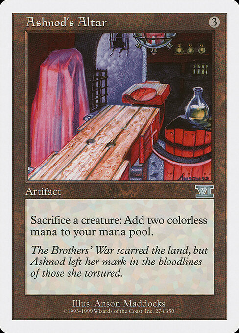 Ashnod's Altar — Classic Sixth Edition #274, art by Anson Maddocks