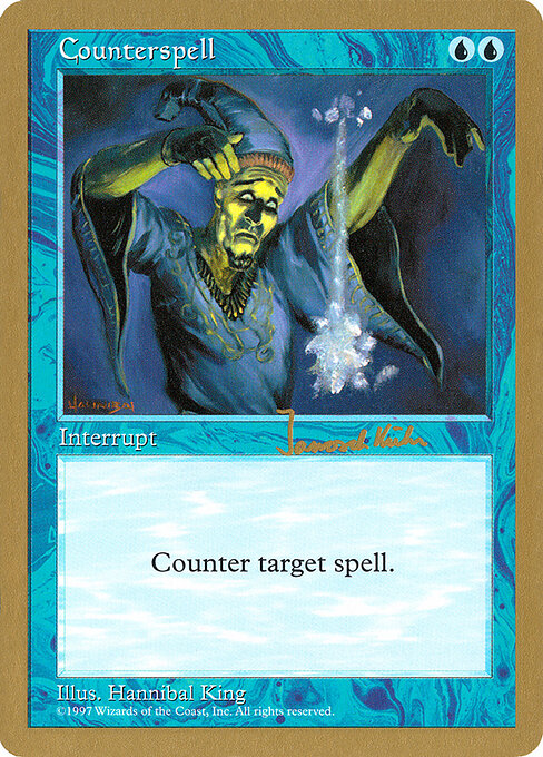 Counterspell — World Championship Decks 1997 #jk77, art by Hannibal King