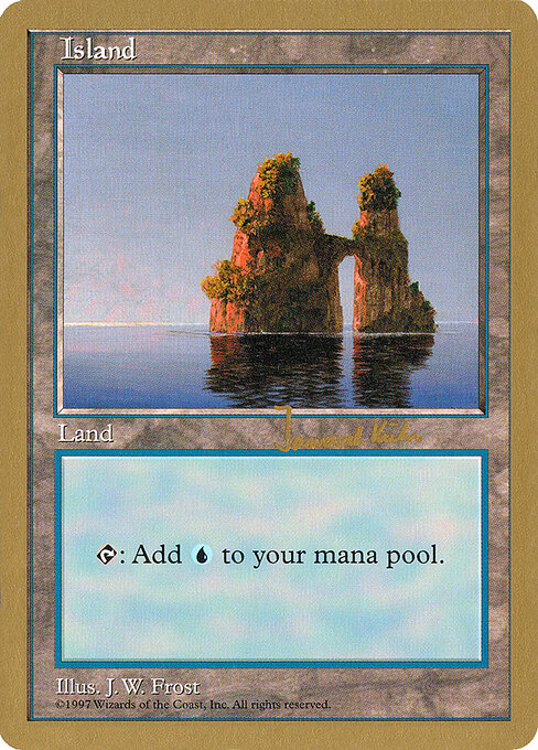 Island — World Championship Decks 1997 #jk436, art by J. W. Frost