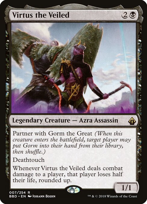 Virtus the Veiled — Battlebond #7, art by Johann Bodin