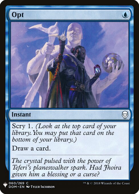 Opt — The List #DOM-60, art by Tyler Jacobson