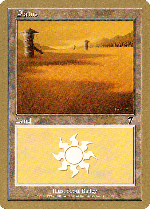 Plains — World Championship Decks 2002 #bk341, art by Scott Bailey