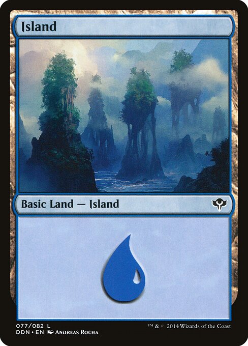Island — Duel Decks: Speed vs. Cunning #77, art by Andreas Rocha