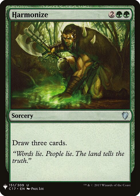 Harmonize — The List #C17-151, art by Paul Lee