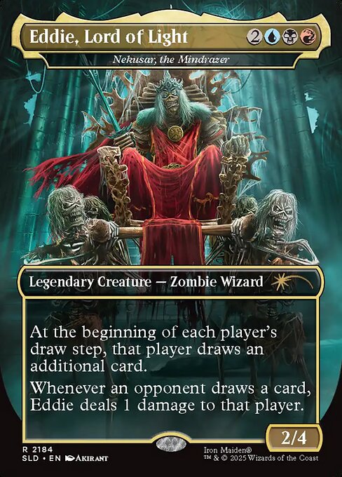 Nekusar, the Mindrazer — Eddie, Lord of Light — Secret Lair Drop #2184, art by Akirant