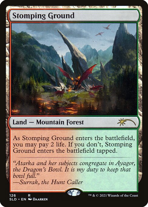 Stomping Ground — Secret Lair Drop #126, art by Daarken