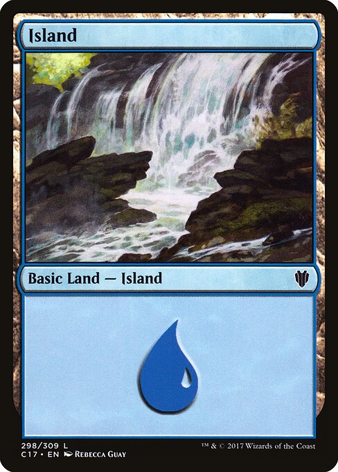 Island — Commander 2017 #298, art by Rebecca Guay