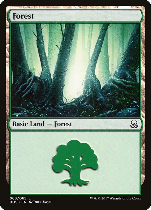Forest — Duel Decks: Mind vs. Might #63, art by John Avon