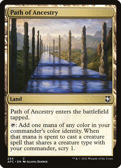 Path of Ancestry — Forgotten Realms Commander #254, art by Alayna Danner