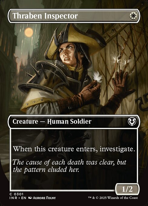 Thraben Inspector — Innistrad Remastered #301, art by Aurore Folny