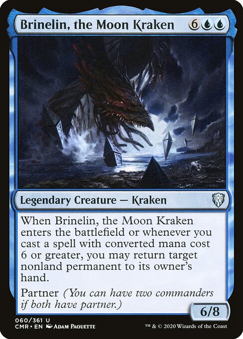 Brinelin, the Moon Kraken — Commander Legends #60, art by Adam Paquette