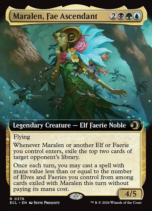 Maralen, Fae Ascendant — Lorwyn Eclipsed #376, art by Steve Prescott
