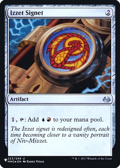 Izzet Signet — The List #MM3-223, art by Raoul Vitale