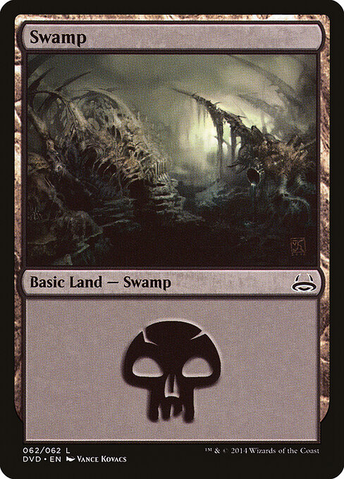 Swamp — Duel Decks Anthology: Divine vs. Demonic #62, art by Vance Kovacs