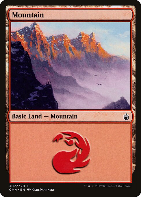 Mountain — Commander Anthology #307, art by Karl Kopinski