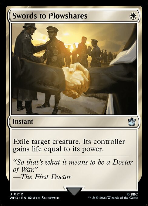 Swords to Plowshares — Doctor Who #212, art by Axel Sauerwald