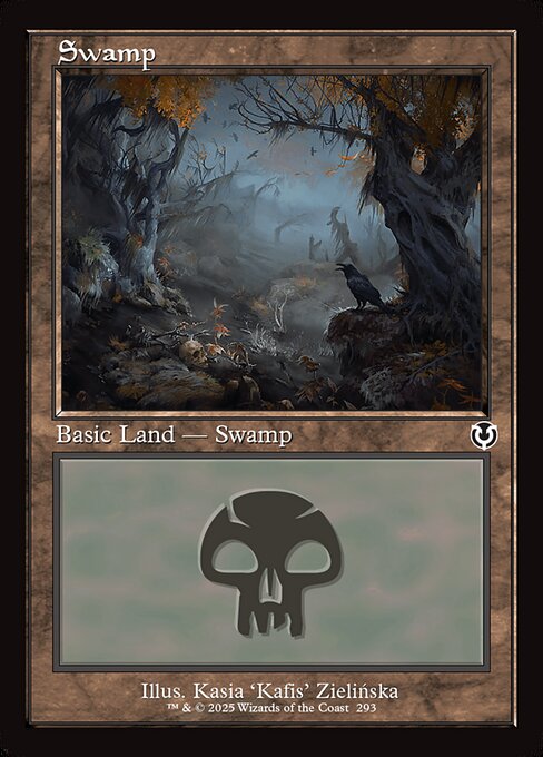 Swamp — Innistrad Remastered #293, art by Kasia 'Kafis' Zielińska