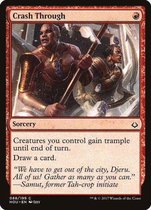 Crash Through — Hour of Devastation #88, art by Izzy