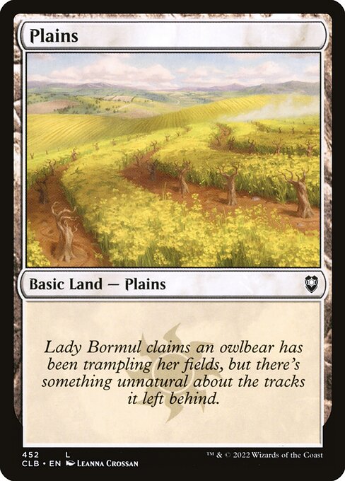 Plains — Commander Legends: Battle for Baldur's Gate #452, art by Leanna Crossan