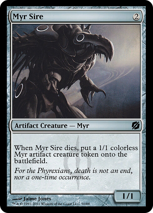 Myr Sire — Duel Decks: Mirrodin Pure vs. New Phyrexia #50, art by Jaime Jones