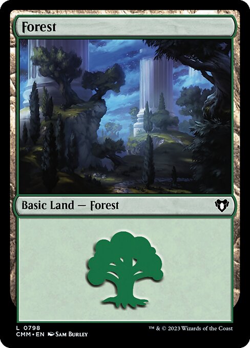 Forest — Commander Masters #798, art by Sam Burley