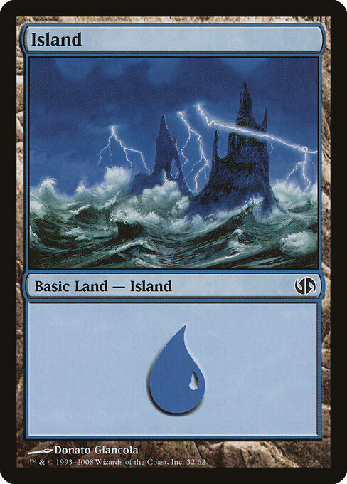 Island — Duel Decks: Jace vs. Chandra #32, art by Donato Giancola