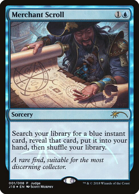 Merchant Scroll — Judge Gift Cards 2018 #1, art by Scott Murphy