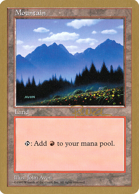 Mountain — World Championship Decks 1997 #pm445, art by John Avon