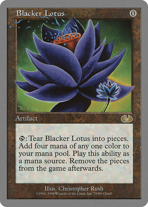 Blacker Lotus — Unglued #70, art by Christopher Rush