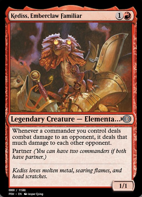 Kediss, Emberclaw Familiar — Magic Online Promos #86252, art by Jesper Ejsing