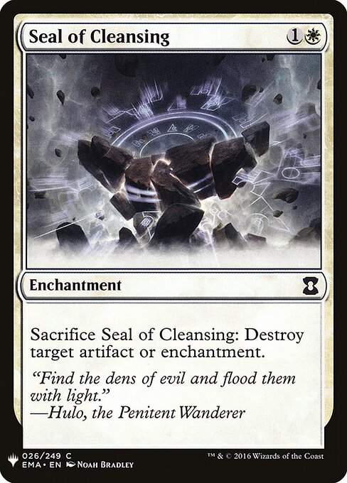 Seal of Cleansing — The List #EMA-26, art by Noah Bradley