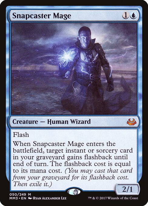 Snapcaster Mage — Modern Masters 2017 #50, art by Ryan Alexander Lee