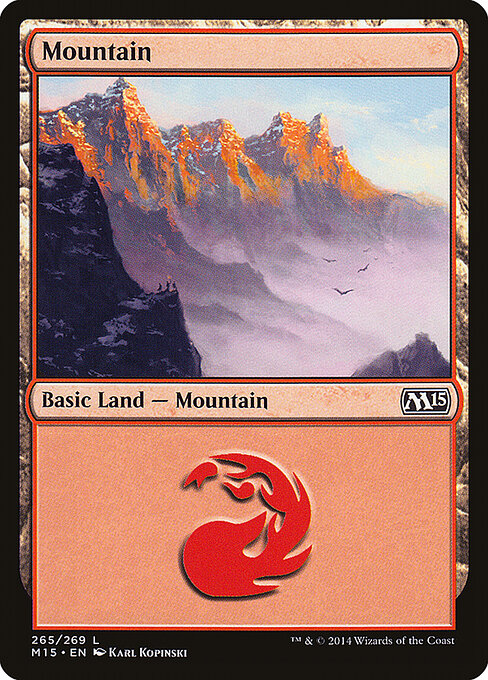 Mountain — Magic 2015 #265, art by Karl Kopinski