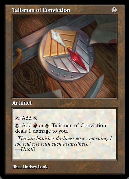 Talisman of Conviction — Magic Online Promos #91383, art by Lindsey Look
