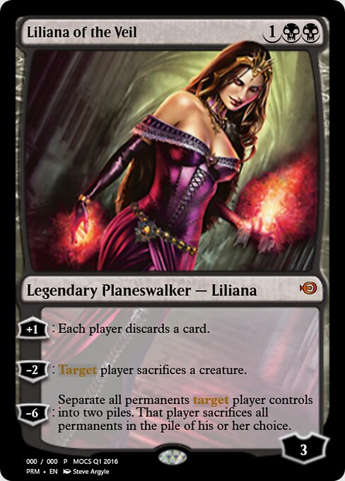 Liliana of the Veil — Magic Online Promos #55866, art by Steve Argyle