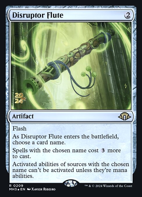 Disruptor Flute — Modern Horizons 3 Promos #209s, art by Xavier Ribeiro