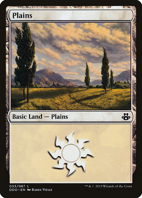 Plains — Duel Decks: Elspeth vs. Kiora #33, art by Raoul Vitale