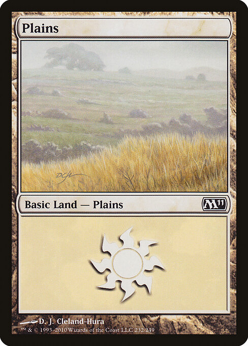 Plains — Magic 2011 #232, art by D. J. Cleland-Hura