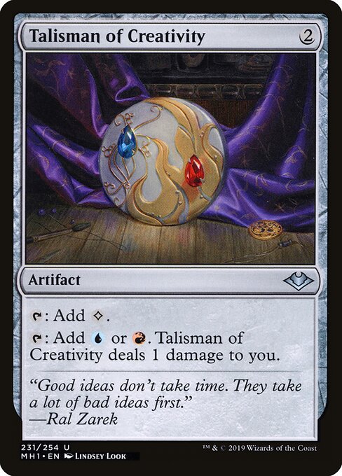 Talisman of Creativity — Modern Horizons #231, art by Lindsey Look