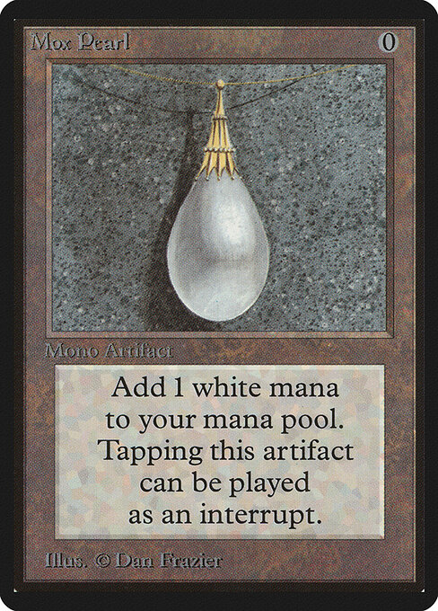 Mox Pearl — Limited Edition Beta #264, art by Dan Frazier