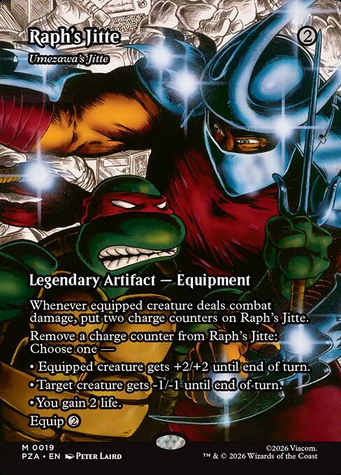 Umezawa's Jitte — Raph's Jitte — Teenage Mutant Ninja Turtles Source Material #19, art by Peter Laird