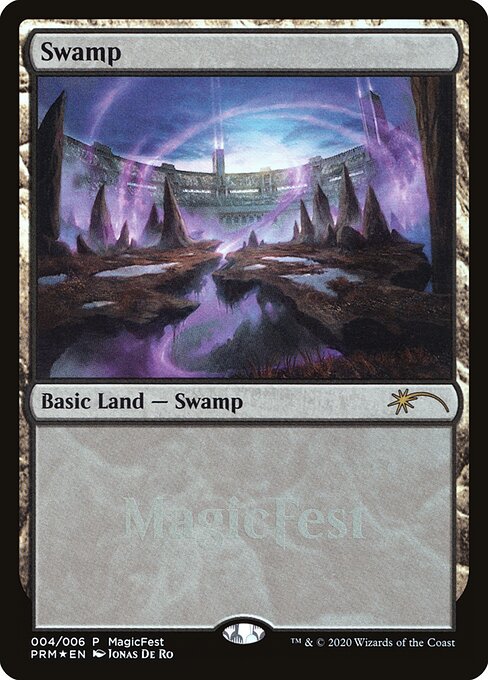 Swamp — MagicFest 2020 #4, art by Jonas De Ro