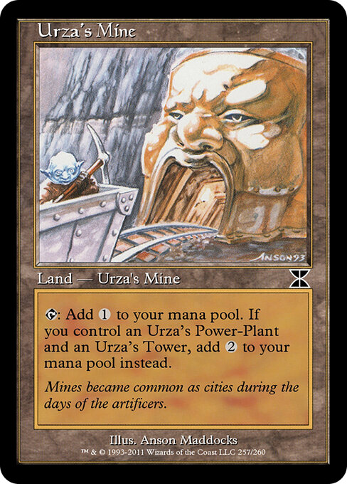 Urza's Mine — Masters Edition IV #257a, art by Anson Maddocks