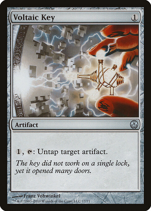 Voltaic Key — Duel Decks: Phyrexia vs. the Coalition #17, art by Franz Vohwinkel