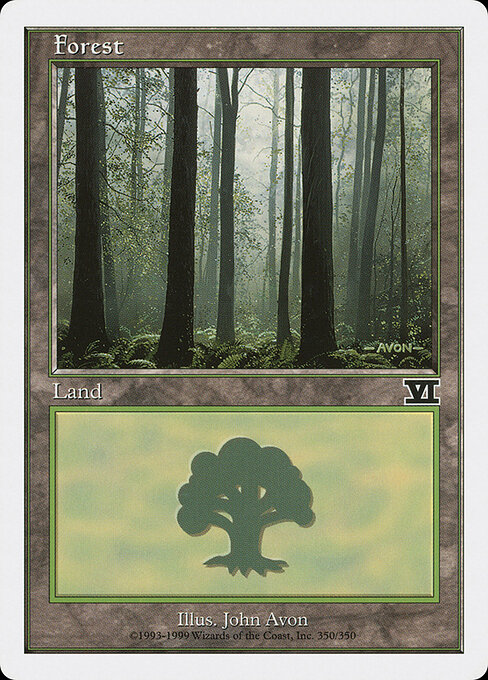 Forest — Classic Sixth Edition #350, art by John Avon