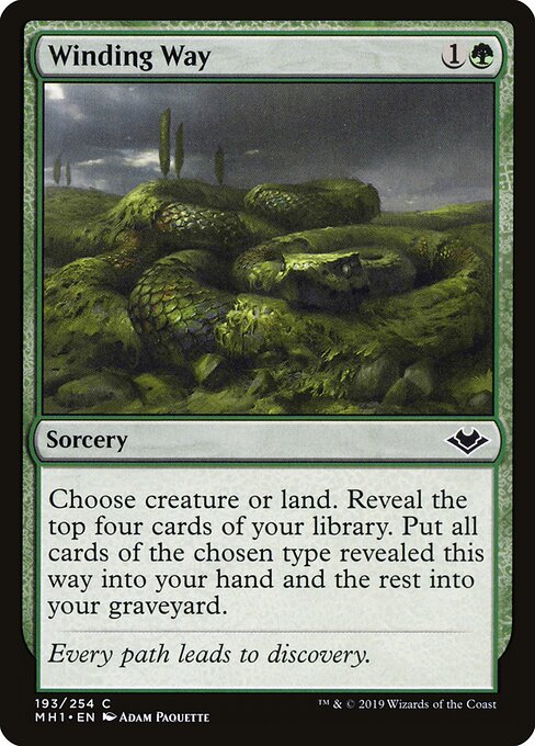 Winding Way — Modern Horizons #193, art by Adam Paquette
